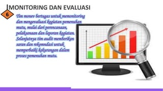 MONITORING DAN EVALUASI
6
 