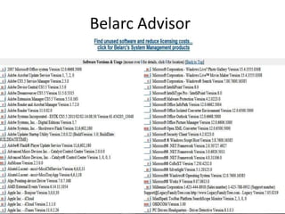 Belarc Advisor
 