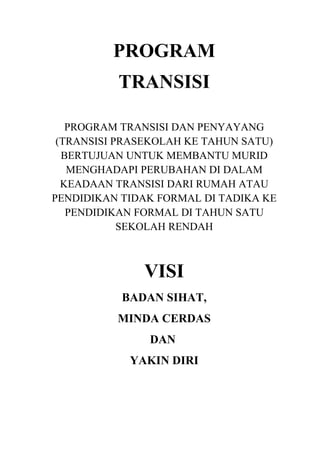 Program transisi tahun 1 2017 | DOC
