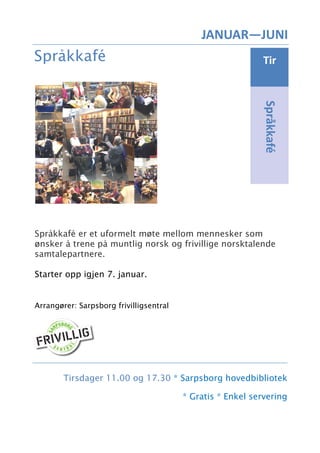 Sarpsborg bibliotek: program vår 2020