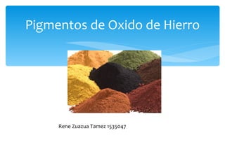 Pigmentos de Oxido de Hierro Rene Zuazua Tamez 1535047 
