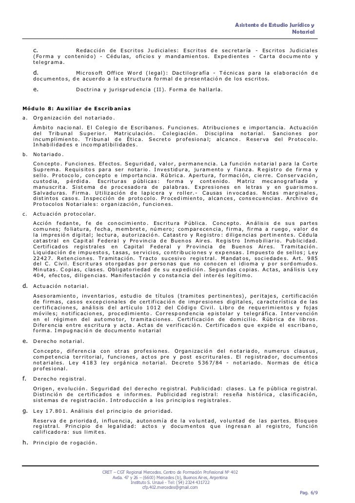 Progr asist jur y not a