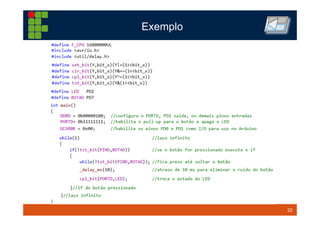22TM 22
Exemplo
 
