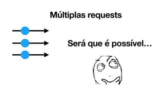 Múltiplas requests
Será que é possível…
 