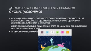 Chonps Bioelementos Progresión 1 sobre temas selectos de biologia .pptx