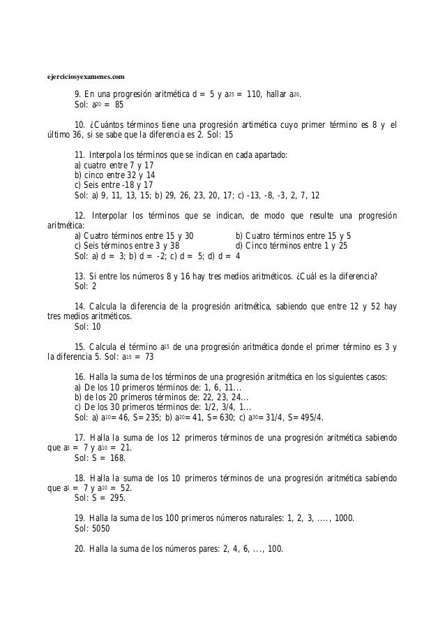 Progresiones