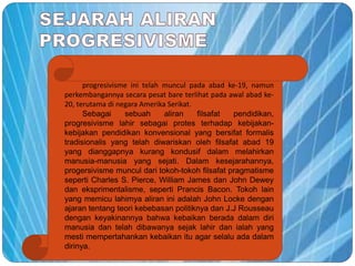 Aliran Progresivisme | PPTX