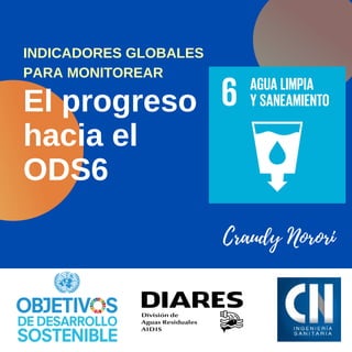 El progreso
hacia el
ODS6
INDICADORES GLOBALES
PARA MONITOREAR
Craudy Norori
 