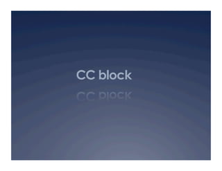 CC block
 