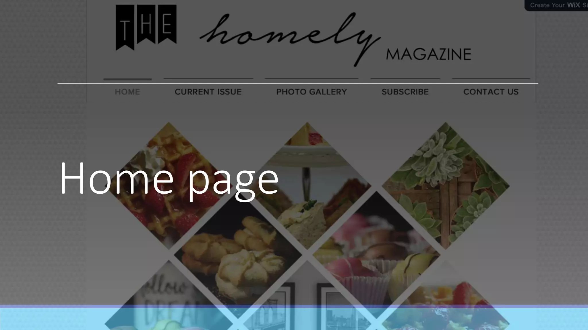Home page
 