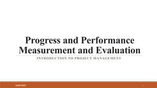 Progress and Preformance Measurement and Evaluation.pptx