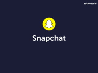 Myślisz o Snapchat? Nie zapomnij o:
autentyzm,
backastage,
inﬂuencerzy,
narracja,
dostęp do „środka”
 