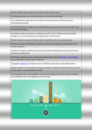Progress From 2D To 3D Motion Graphics | PDF