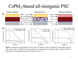 Progress in all inorganic perovskite solar cell | PPTX