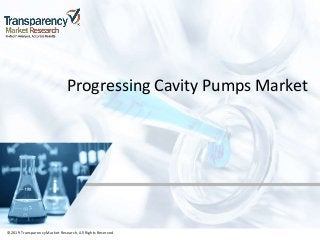 ©2019 TransparencyMarket Research,All Rights Reserved
Progressing Cavity Pumps Market
©2019 Transparency Market Research, All Rights Reserved
 