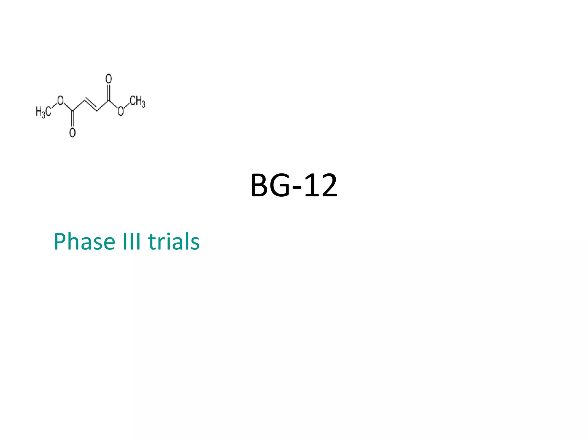 BG-12
Phase III trials
 