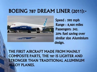 Progression of Models of Airplanes | PPTX