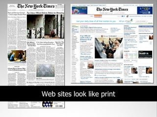 Web browser : Web page
 