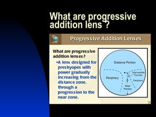 What are progressive addition lens ? 