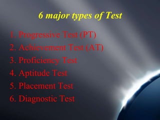 Progressive and achievement test copy | PPTX | Standardized Testing ...