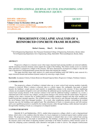 Progressive collapse analysis of a reinforced concrete frame building | PDF