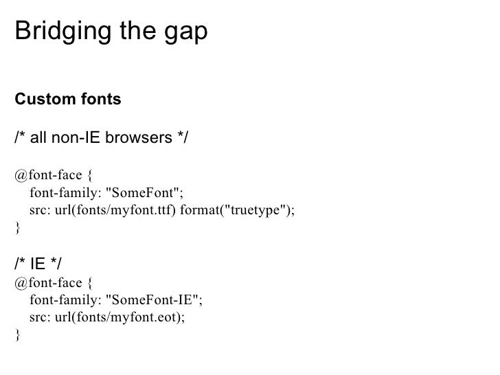 Progressive enhancement - Bridging the gap between CSS2 and CSS3