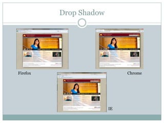 Drop ShadowFirefoxChromeIE