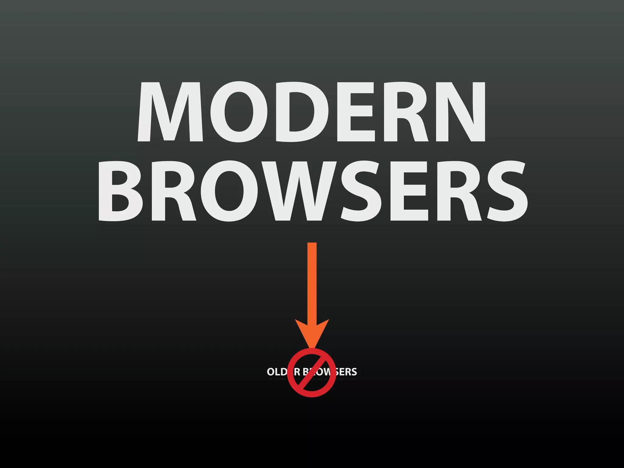 MODERN
BROWSERS
   OLDER BROWSERS
 
