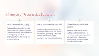 Progressive Era of Education powerpoint. | PPTX