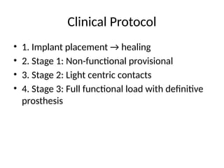 Gradual Loading Protocol Progressive_Implant_Loading.pptx presentation | PPTX