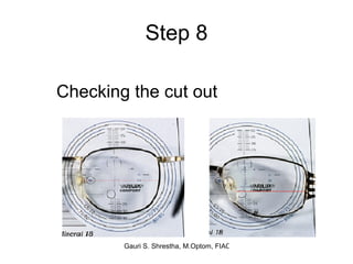 Step 8 Checking the cut out 