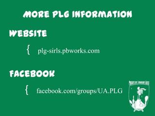 Intro to UA Chapter of the Progressive Librarian’s Guild PPT