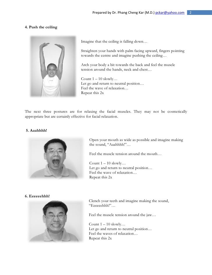 Progressive Muscle Relaxation Patient Handout