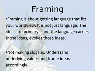 Progressive Narratives - Framing the Debate | PPTX