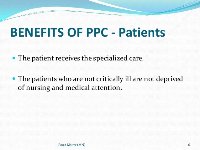 Progressive patient care presentation