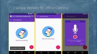 3.Service Workers for Offline Catching
 