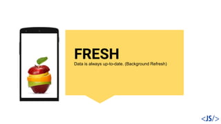 FRESHData is always up-to-date. (Background Refresh)
 