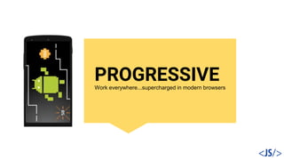 PROGRESSIVEWork everywhere...supercharged in modern browsers
 