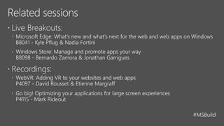 Progressive Web Apps and the Windows Ecosystem [Build 2017]