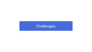 Challenges.
 