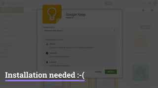 Installation needed :-(
 