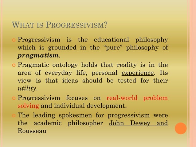 Progressivism | PPT