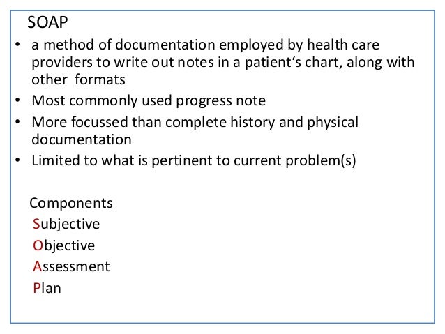 How To Write Medical Chart Notes