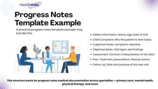 Insurance Progress Note Examples Progress Notes Template: SOAP Notes Format, Example & Best Practices | PDF