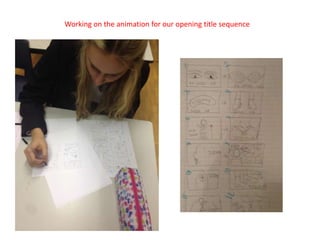 Working on the animation for our opening title sequence