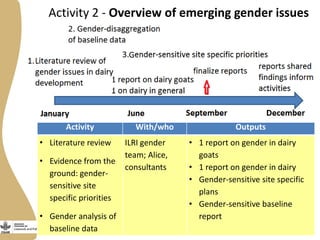 Gender activities in Maziwa Zaidi