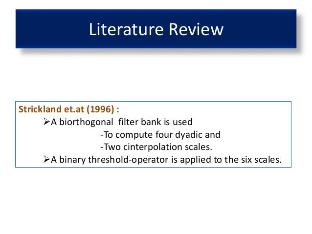 literature review on image enhancement