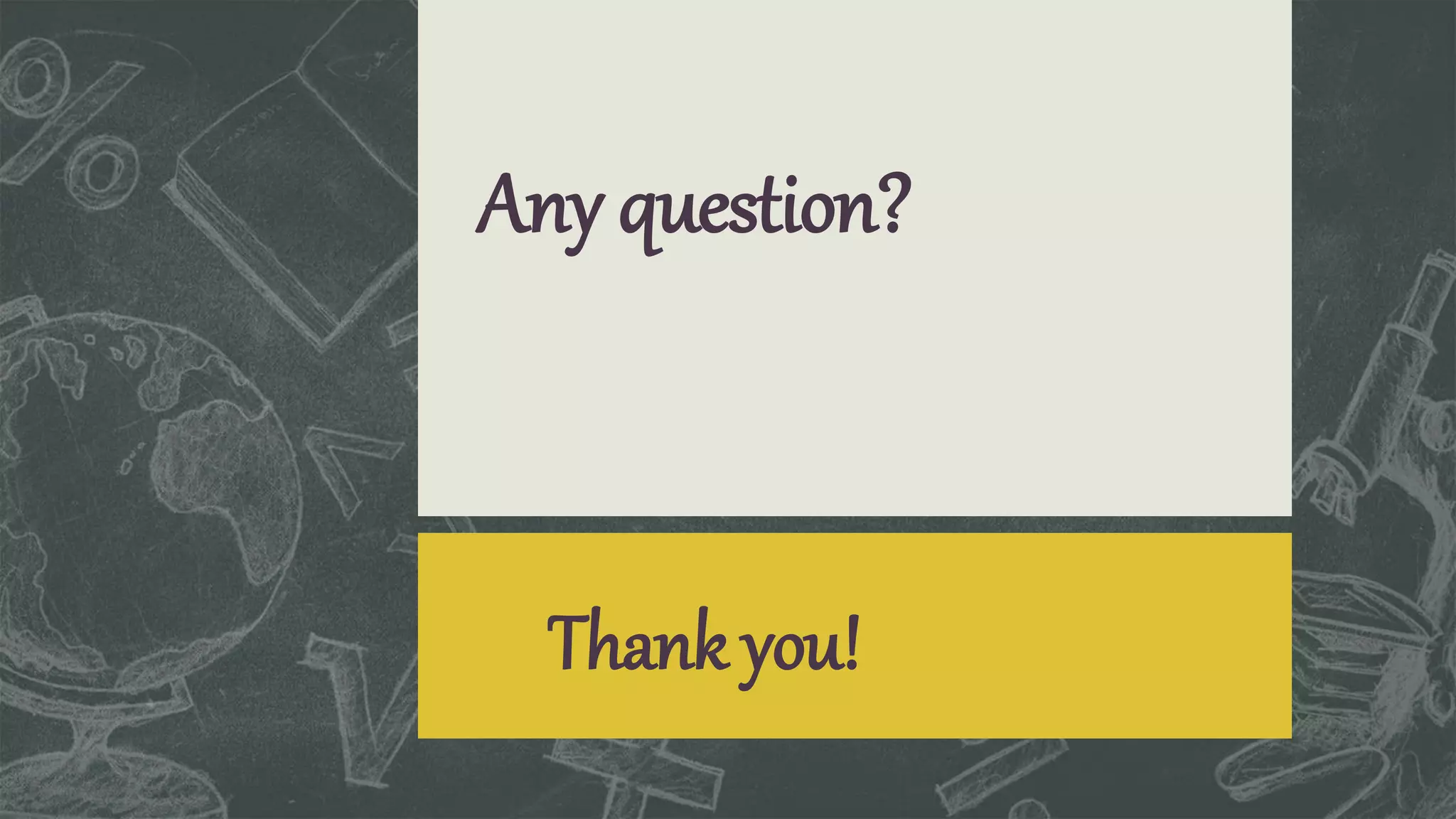 Thank you!
Any question?
 