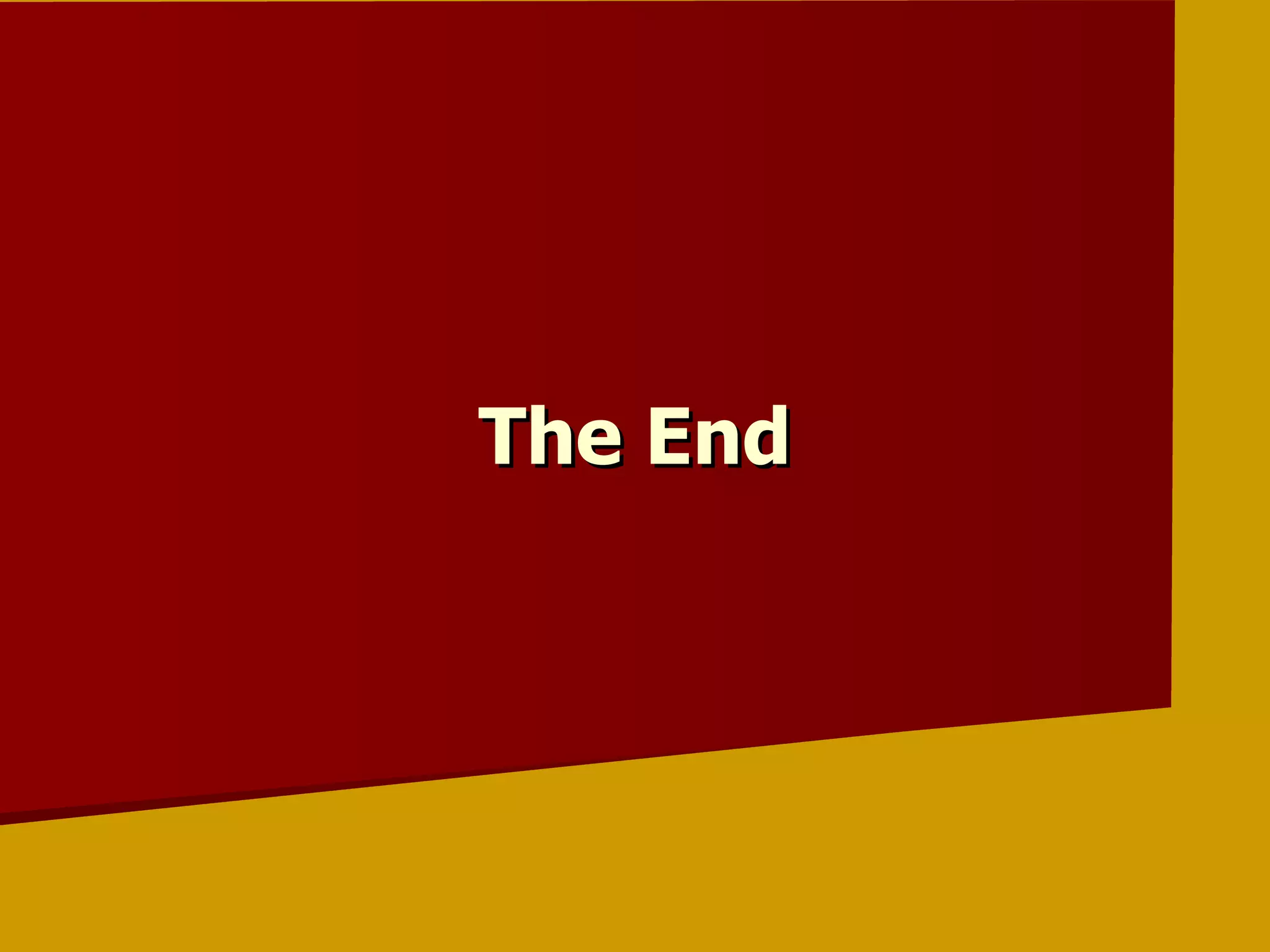 The End 