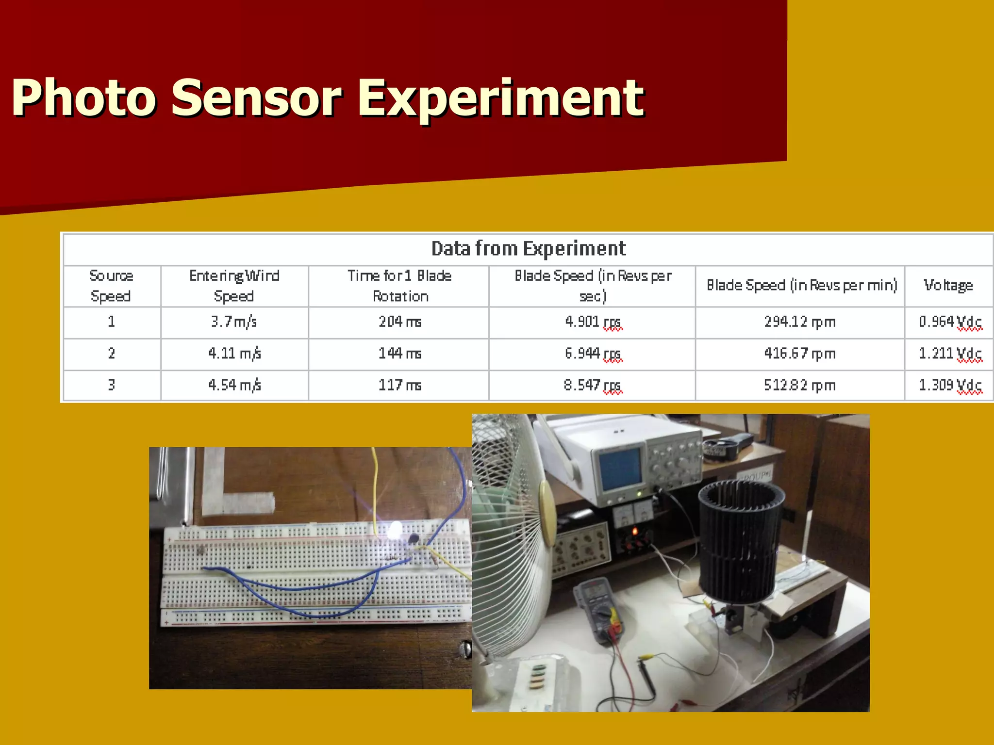 Photo Sensor Experiment 